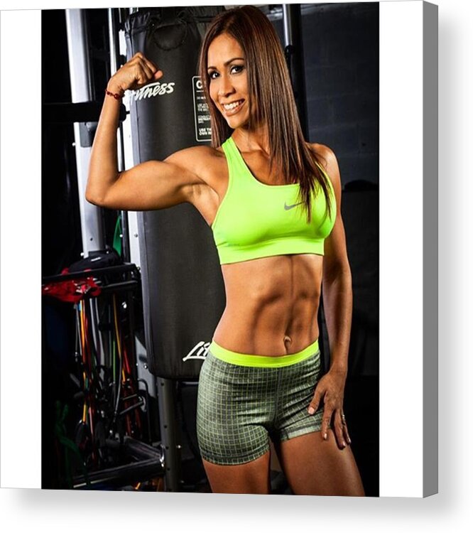 Woman Acrylic Print featuring the photograph Fitness Trainer @carlamagallanes #1 by Juan Silva