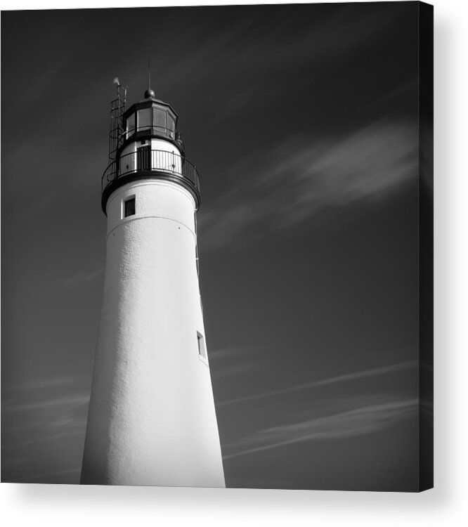 Fort Acrylic Print featuring the photograph Fort Gratiot Lighthouse #1 by Gordon Dean II