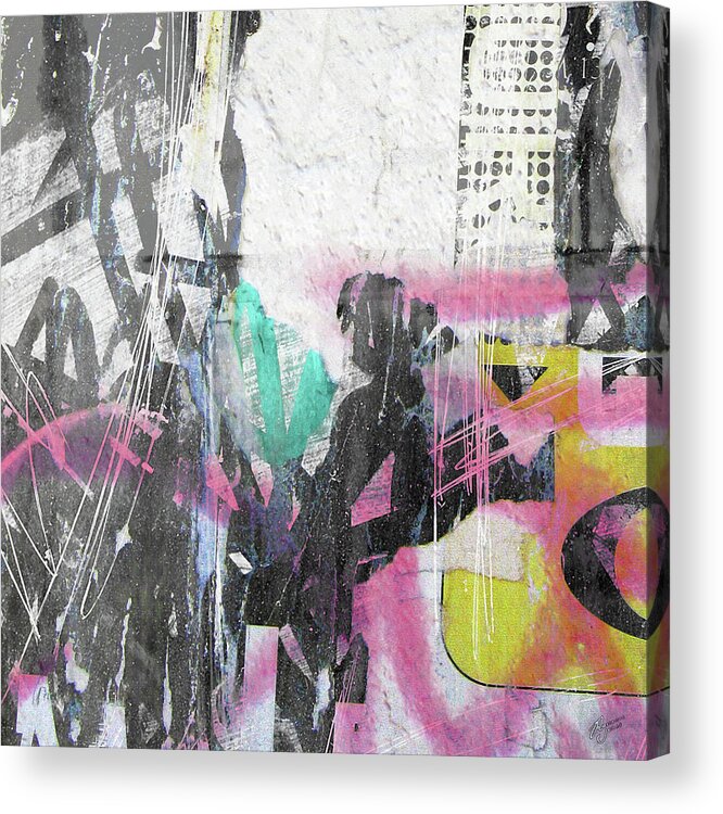Graffiti Acrylic Print featuring the digital art Graffiti Grunge by Roseanne Jones