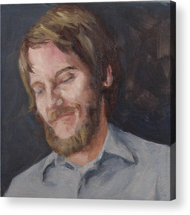 Kevin Foote Acrylic Print featuring the painting Kevin #2 by Connie Schaertl
