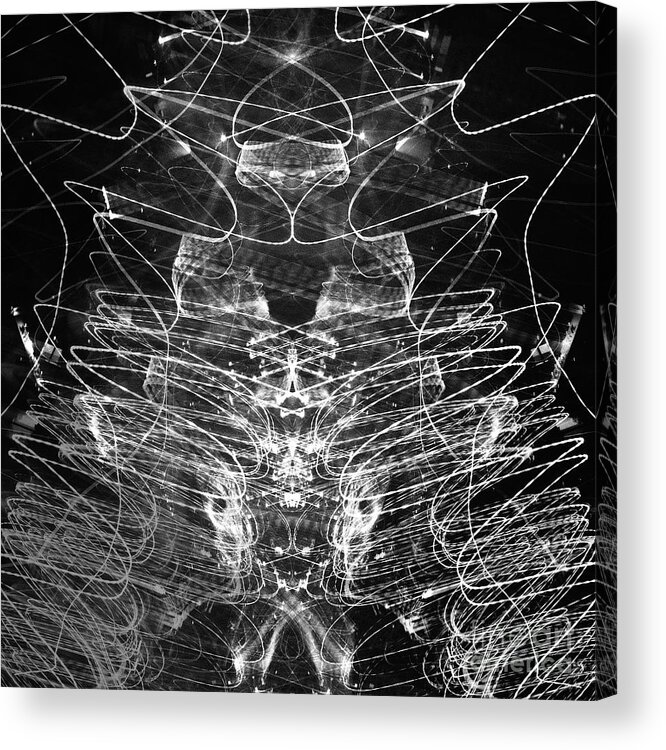 decorative Acrylic Print featuring the photograph Light Painting #1 by Heiko Koehrer-Wagner