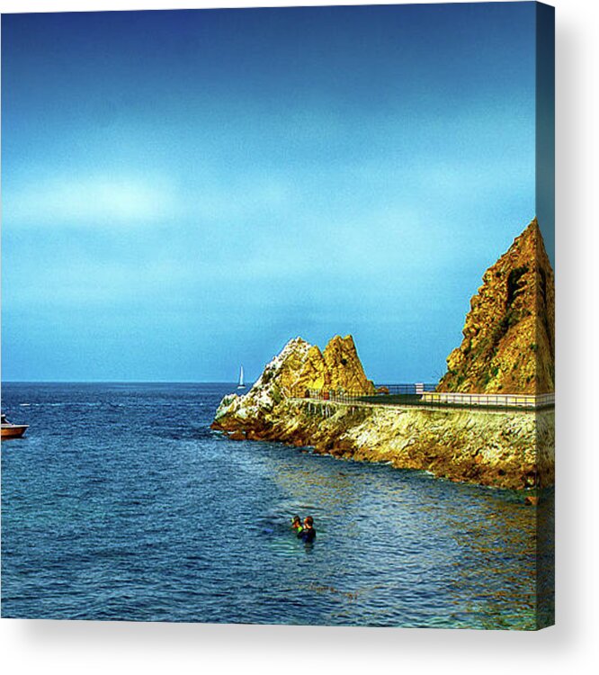 Seascape Acrylic Print featuring the photograph Lovers Cove #1 by Joseph Hollingsworth