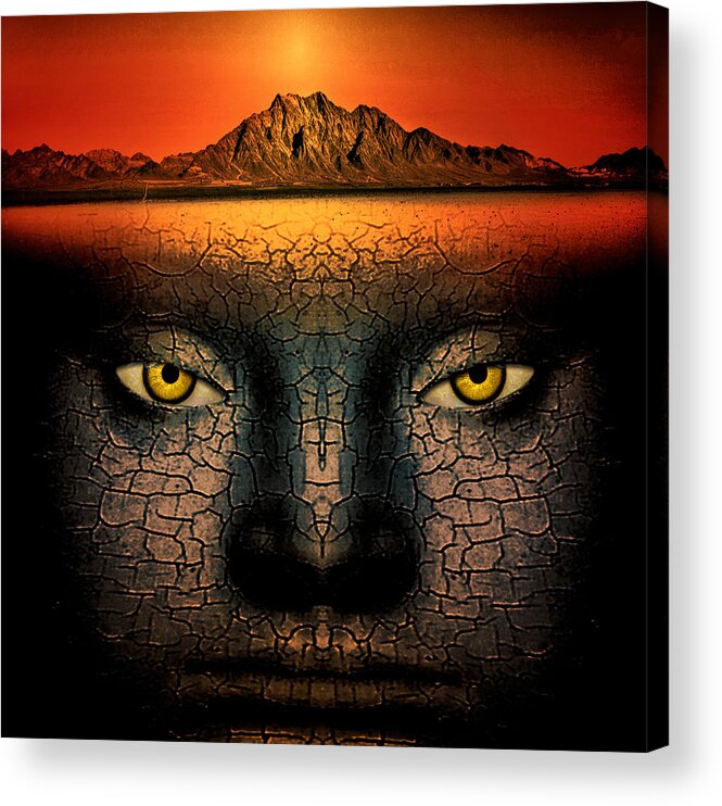 Composite Acrylic Print featuring the photograph Mirage by Jim Painter