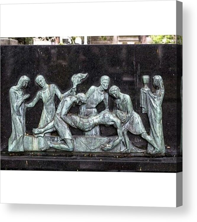 Popularpic Acrylic Print featuring the photograph Montmartre Cemetery #1 by Georgia Clare