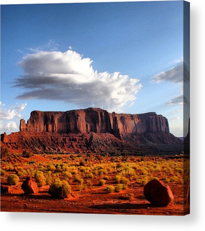 Usa Acrylic Print featuring the photograph Monument Valley #1 by Luisa Azzolini