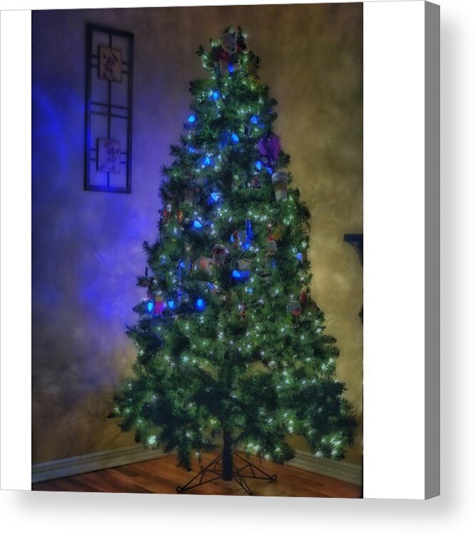 Rudolph Acrylic Print featuring the photograph #myhouse #myhome #tree #christmas #1 by David Haskett II