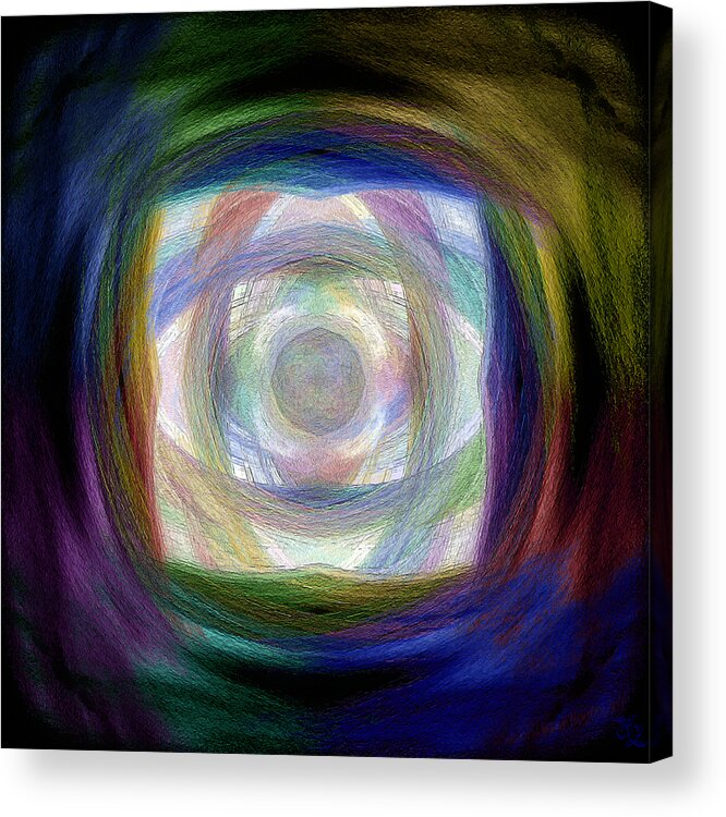 Abstract Acrylic Print featuring the painting Road To Eternity by Angelina Tamez