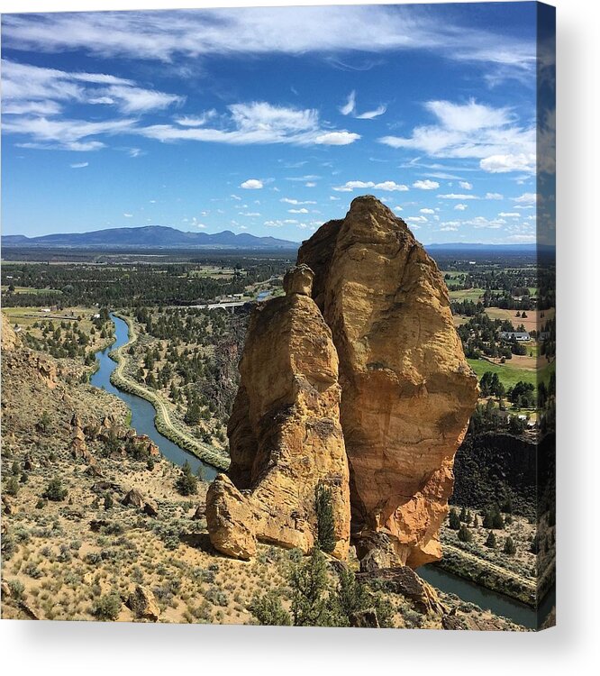 Rock Acrylic Print featuring the photograph Smith Rocks #2 by Brian Eberly