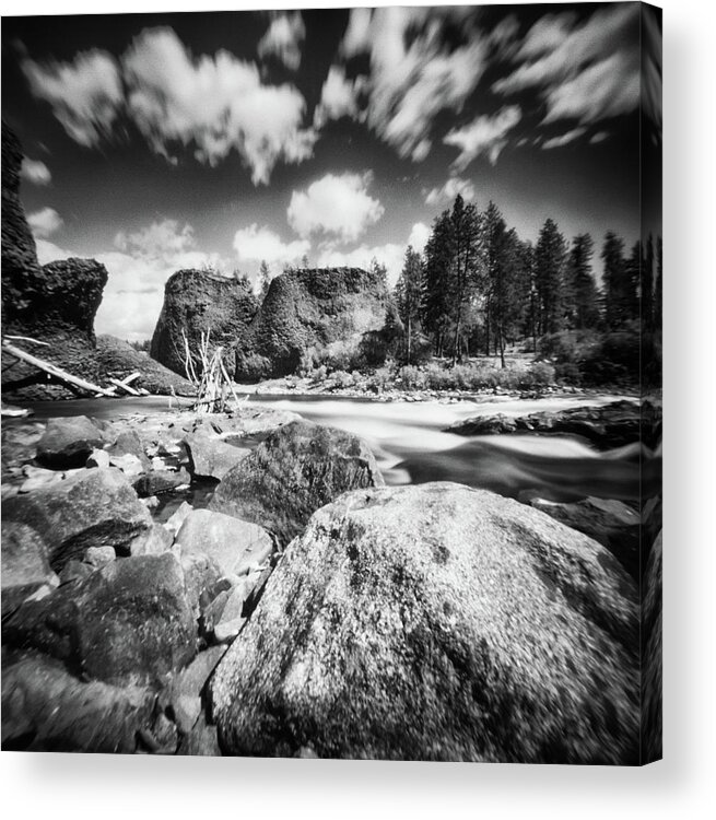 Ondu Acrylic Print featuring the photograph Spokane Falls #1 by Hugh Smith