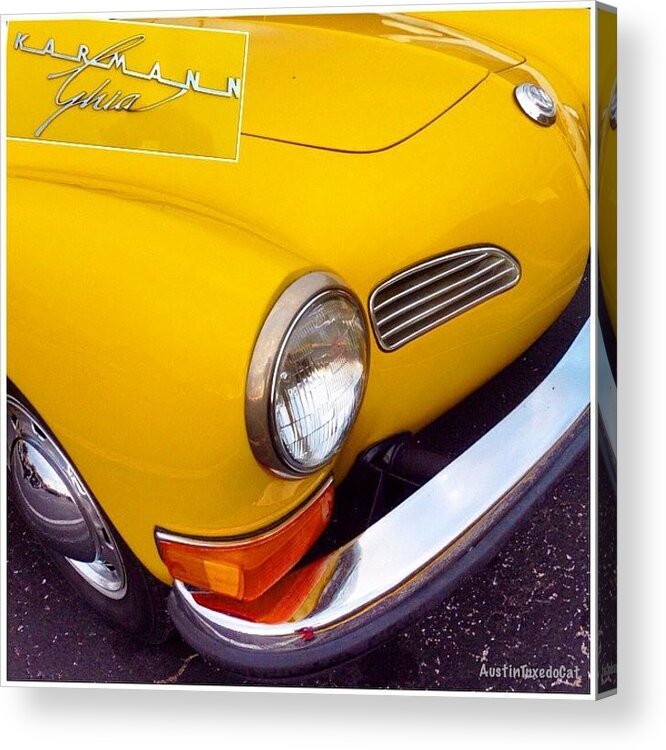 Sportscar Acrylic Print featuring the photograph Spotted This #car Today While #1 by Austin Tuxedo Cat