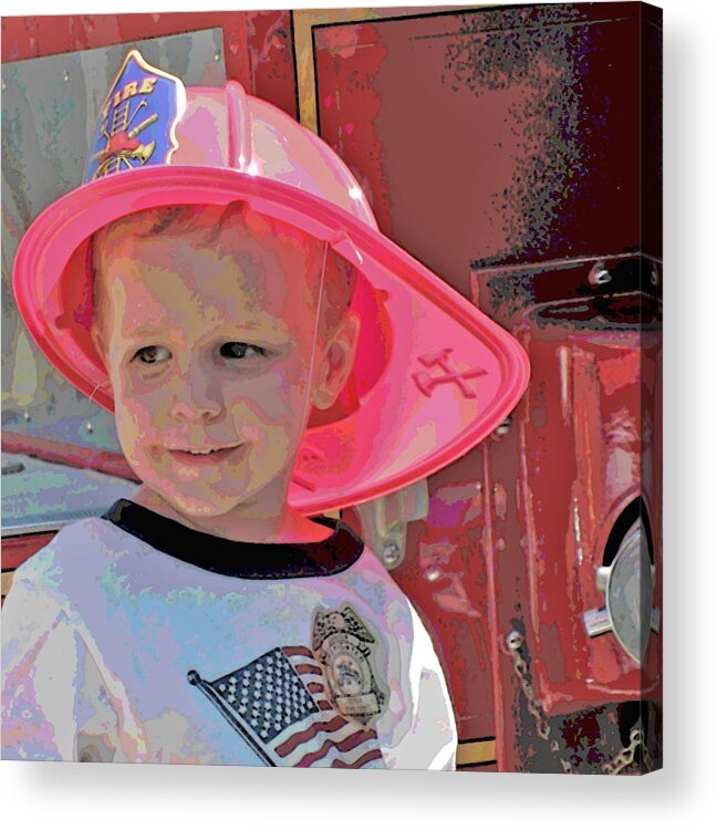 Chidren Acrylic Print featuring the photograph Children Series #10 by Ginger Geftakys