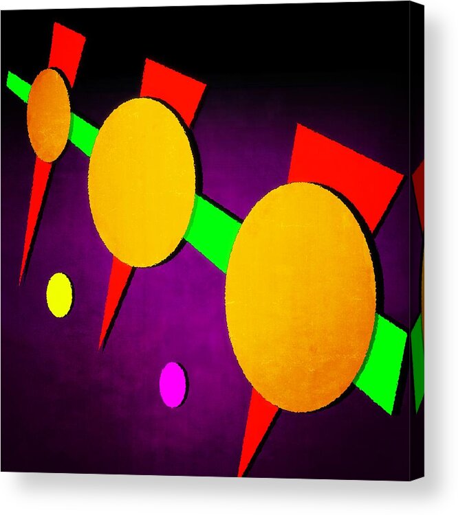 Abstract Acrylic Print featuring the digital art 104 by Timothy Bulone