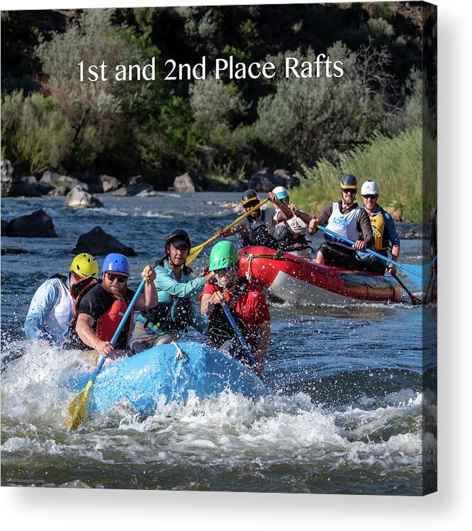 Raft Acrylic Print featuring the photograph 1st and 2nd Place Rafts 2018 by Britt Runyon