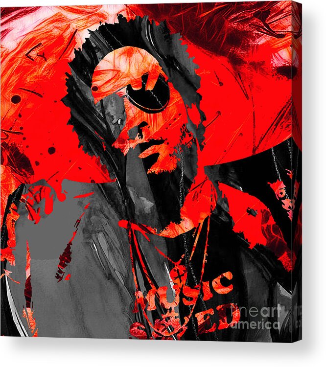 Lenny Kravitz Acrylic Print featuring the mixed media Lenny Kravitz Collection #2 by Marvin Blaine