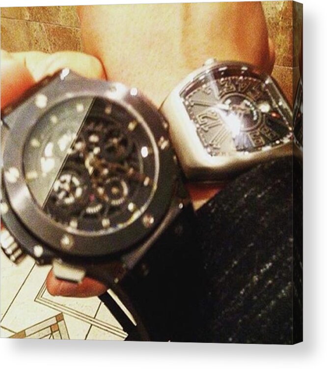 Hublot Acrylic Print featuring the photograph Instagram Photo #291507854749 by Gamikin Youtuber