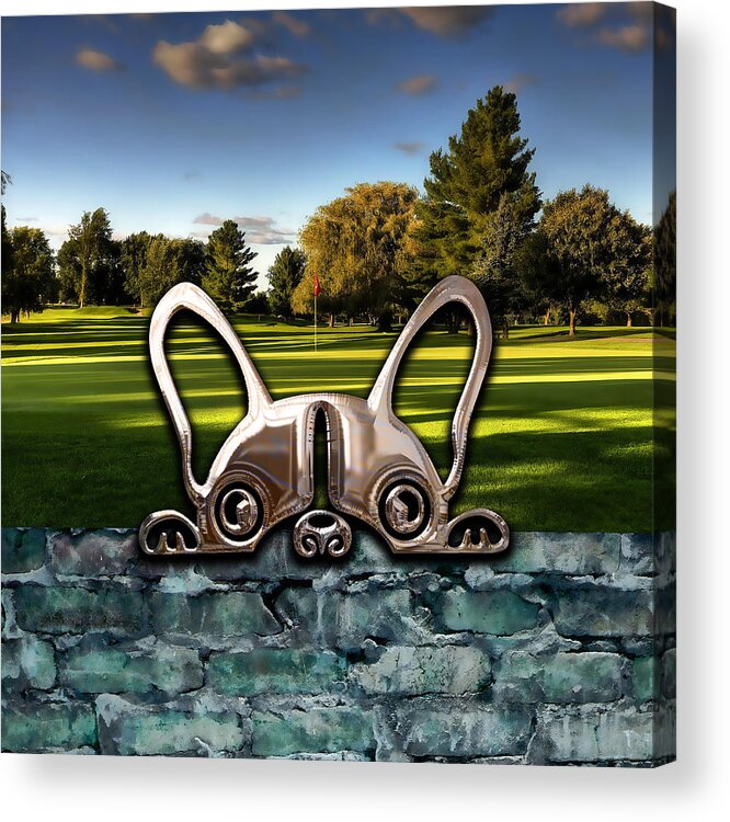 Dog Acrylic Print featuring the mixed media Dog and Landscapes Collection #3 by Marvin Blaine