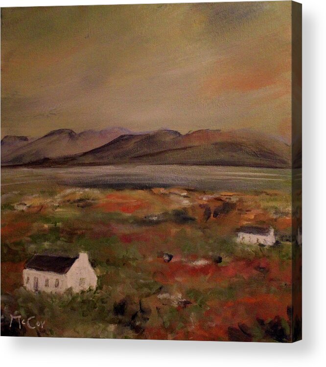 Ireland Acrylic Print featuring the painting Evening Colours by K McCoy