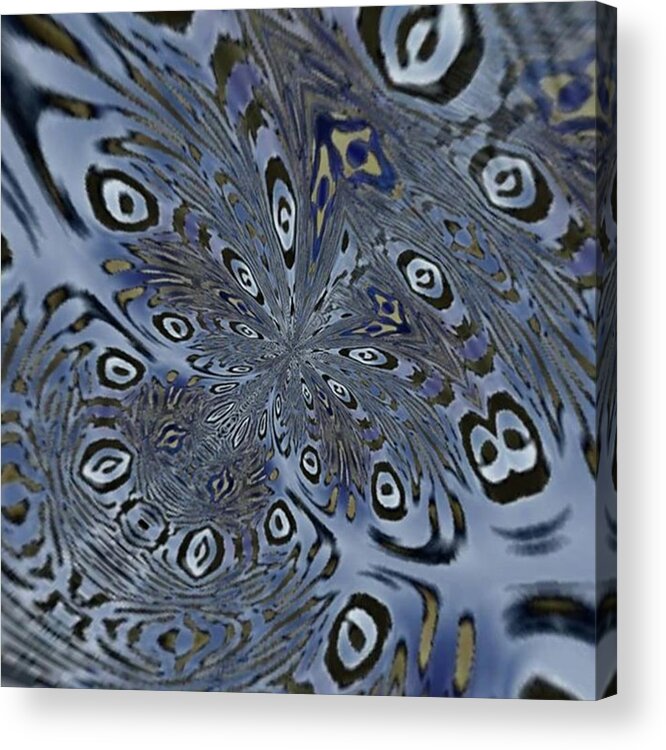 Blue Acrylic Print featuring the photograph Decorative Pattern by Dante Cook