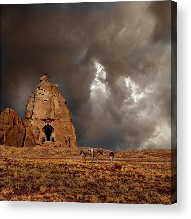 Desert Acrylic Print featuring the photograph 4398 by Peter Holme III