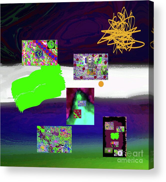 Walter Paul Bebirian Acrylic Print featuring the digital art 5-2-2015abcdefghijklmnopqrtuvwx by Walter Paul Bebirian