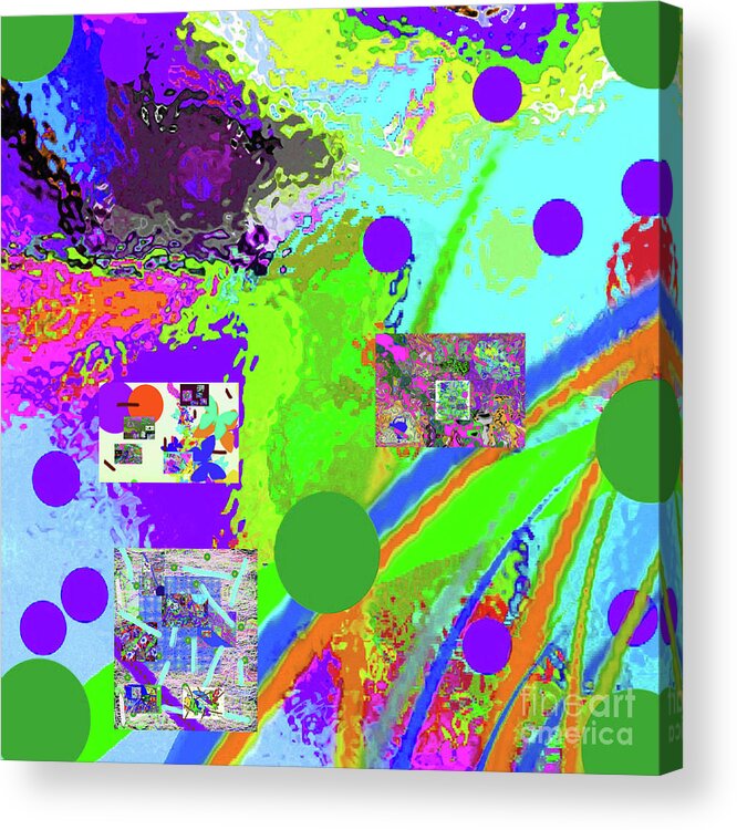 Walter Paul Bebirian Acrylic Print featuring the digital art 6-5-2015fabcde by Walter Paul Bebirian