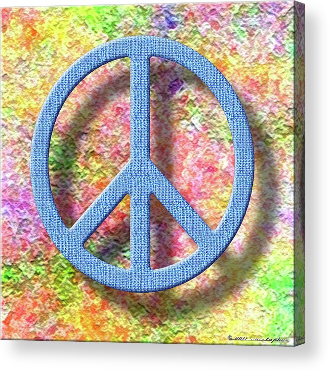 Peace Acrylic Print featuring the digital art A Little Peace by Cristophers Dream Artistry
