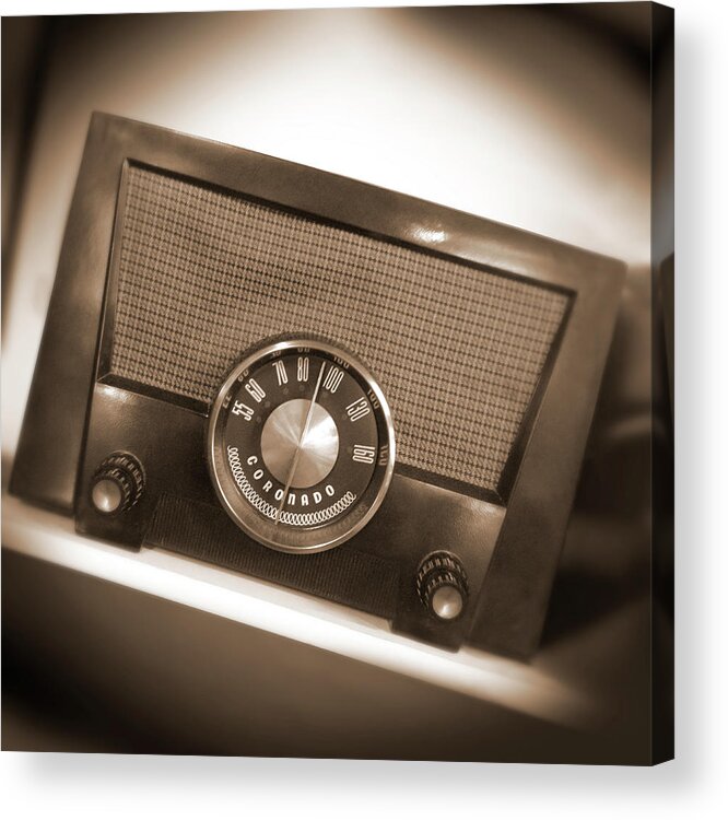 Classic Radio Acrylic Print featuring the photograph A M Radio by Mike McGlothlen