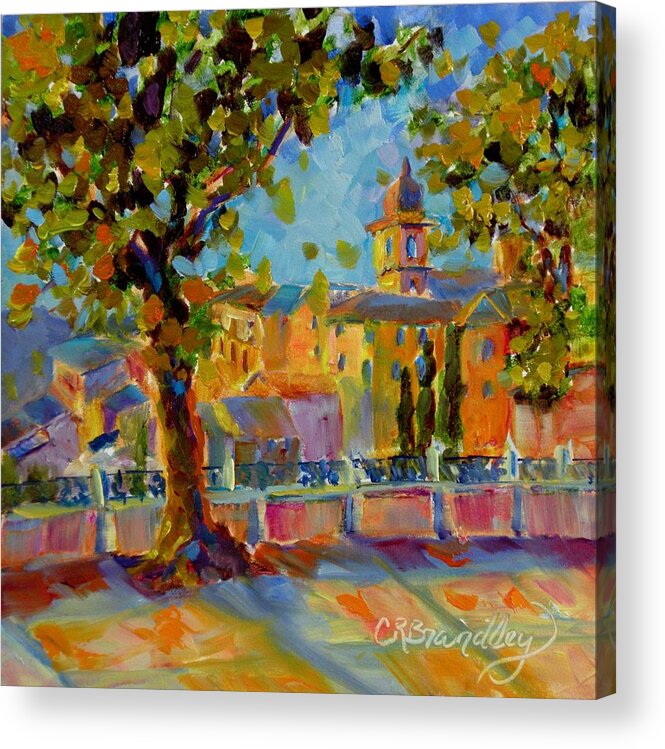 Italy Acrylic Print featuring the painting A Stroll through the City by Chris Brandley