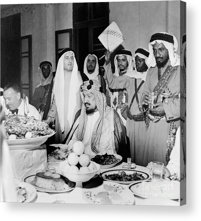 1943 Acrylic Print featuring the photograph Abdul-aziz Ibn-saud by Granger