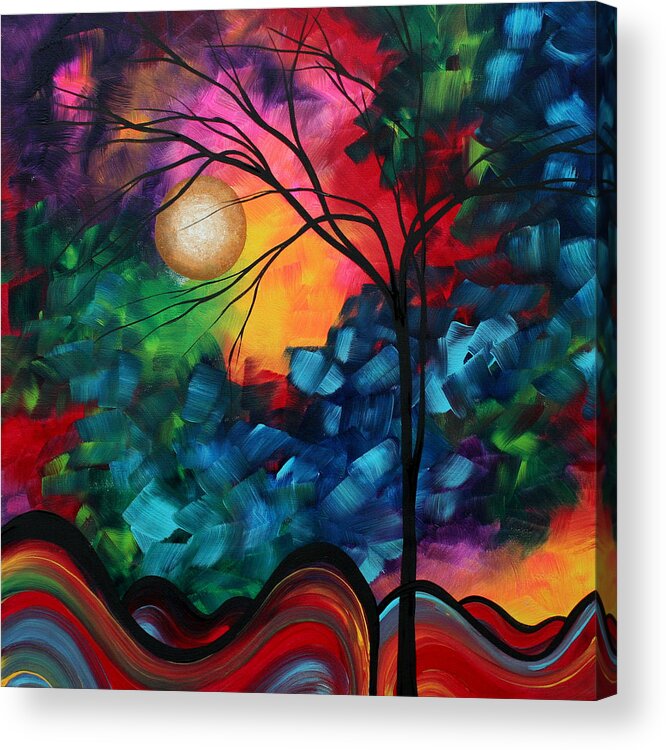 Abstract Landscape Bold Colorful Painting Acrylic Print By Megan