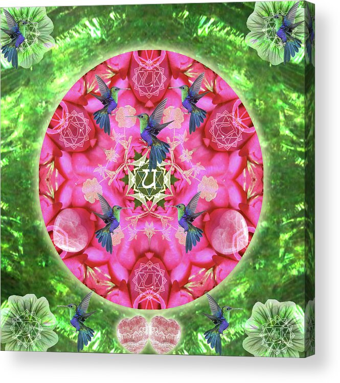 Abundance Acrylic Print featuring the digital art Abundant Flight by Alicia Kent