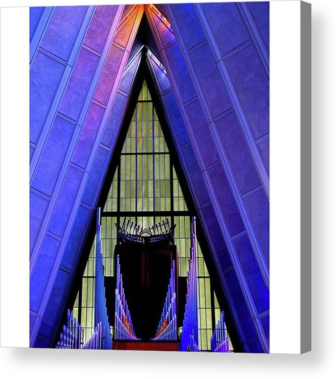Beautiful Acrylic Print featuring the photograph Airforce Academy Chapel 
#amazing by Michael Ash
