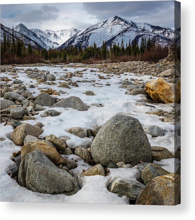 Wilderness Acrylic Print featuring the photograph Alaska Ice by Gary Migues