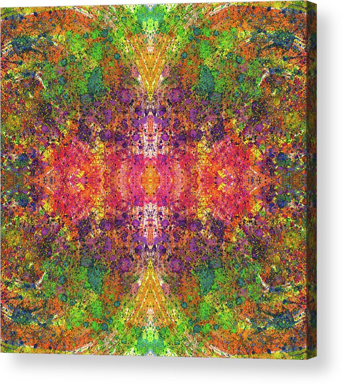 Abstract Acrylic Print featuring the mixed media Altered States Of Consciousness #1534 by Rainbow Artist Orlando L