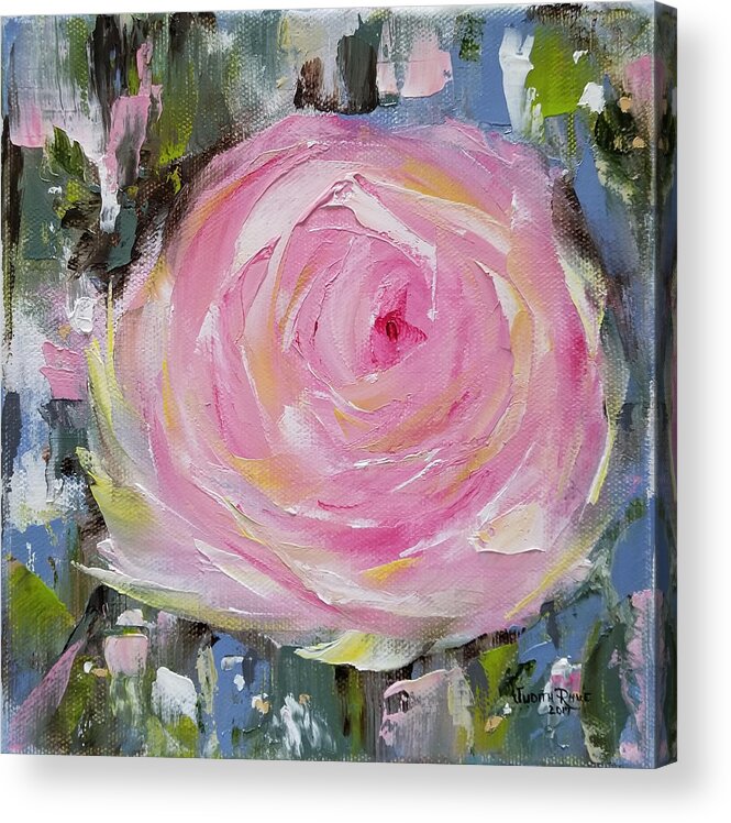 Flowers Acrylic Print featuring the painting Always by Judith Rhue