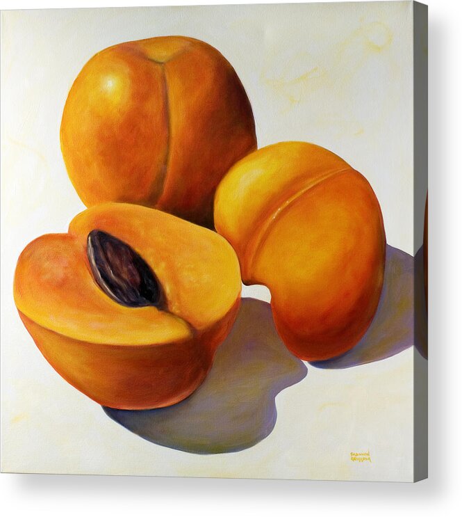 Apricots Acrylic Print featuring the painting Apricots by Shannon Grissom