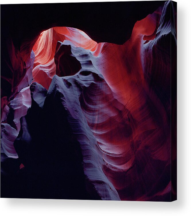 Antelope Acrylic Print featuring the photograph Arc Light-SQ by Tom Daniel
