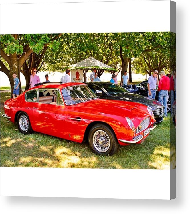Aston Acrylic Print featuring the photograph Aston Martin Db6 At The Terribly by Anthony Croke