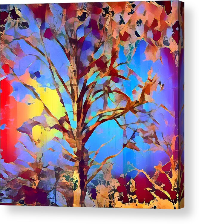 Cd Covers Acrylic Print featuring the mixed media Autumn Day by Femina Photo Art By Maggie