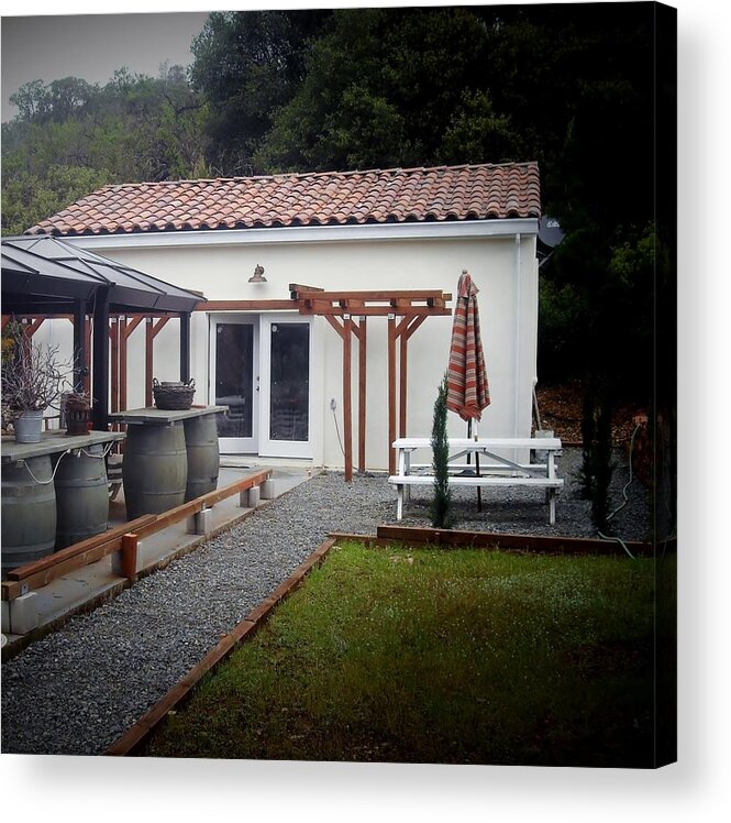 Courtyard Walls Spanish Contemporary Style Acrylic Print featuring the photograph Bagatela Estate by Andrew Drozdowicz