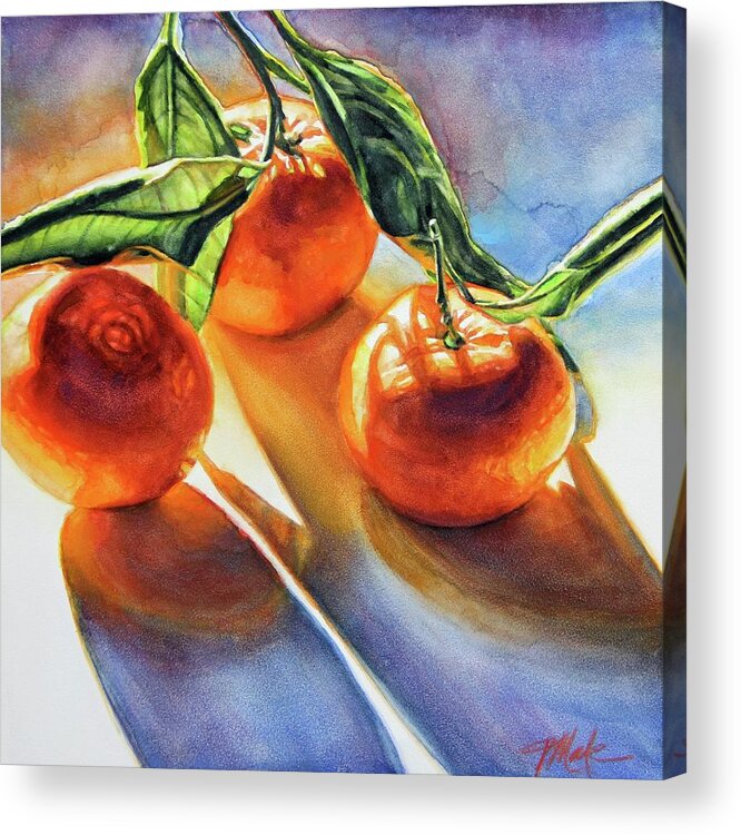 Fruit Acrylic Print featuring the painting Bask in the Sunshine by Tracy Male