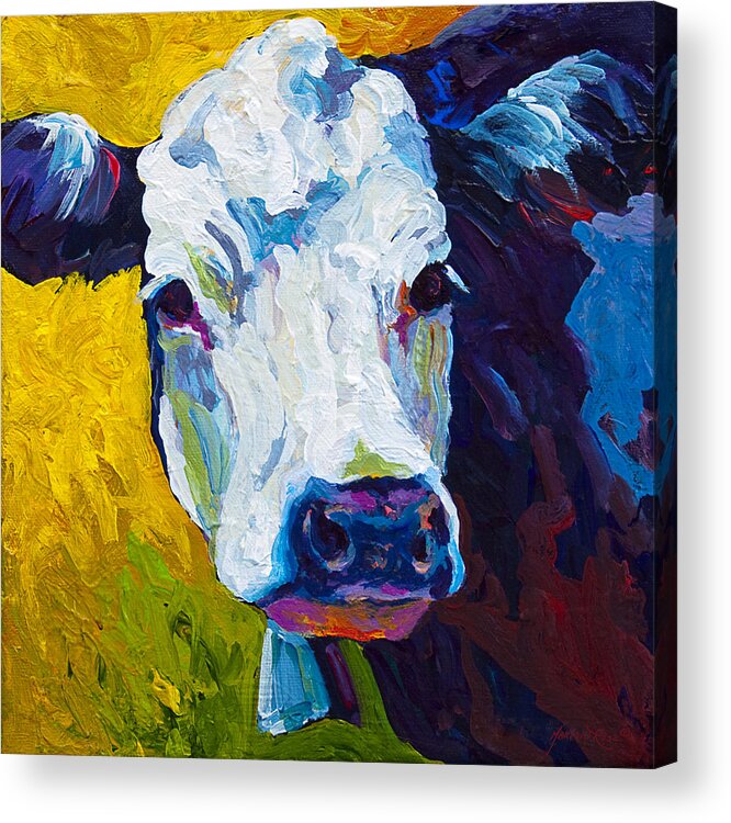Cows Acrylic Print featuring the painting Belle by Marion Rose