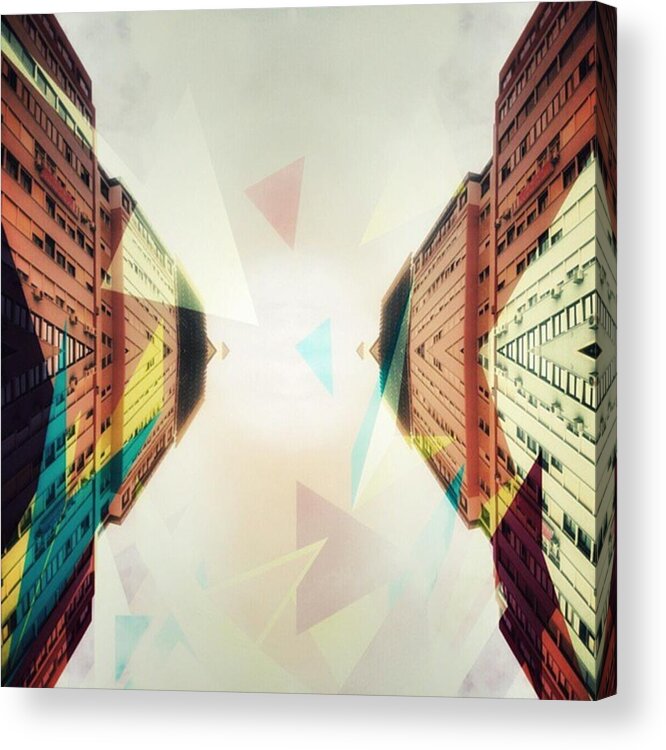 Urban Acrylic Print featuring the photograph Between Imagination And Reality by Jorge Ferreira