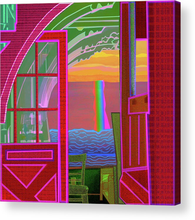 Interior Acrylic Print featuring the digital art Beyond The Door by Rod Whyte