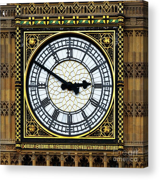 Big Ben Acrylic Print featuring the photograph Big Ben Square Portrait by James Brunker