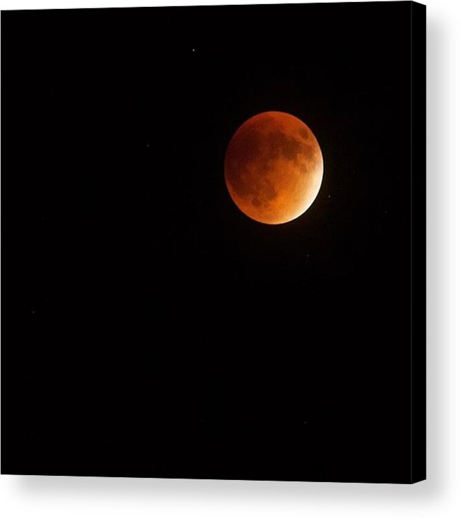 Miami Acrylic Print featuring the photograph Blood Moon, Total Lunar Eclipse by Juan Silva
