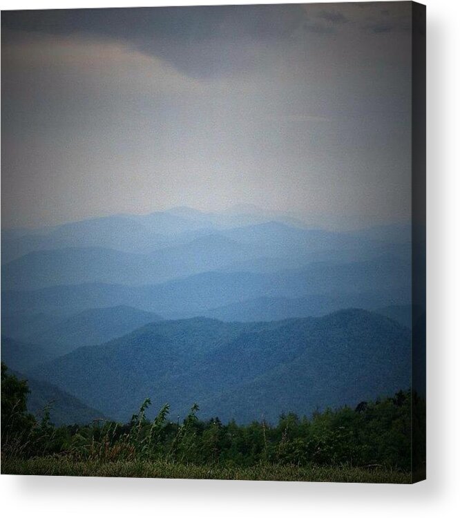 Mountains Acrylic Print featuring the photograph Blue Ridge Parkway Silhouette by Jen McKnight
