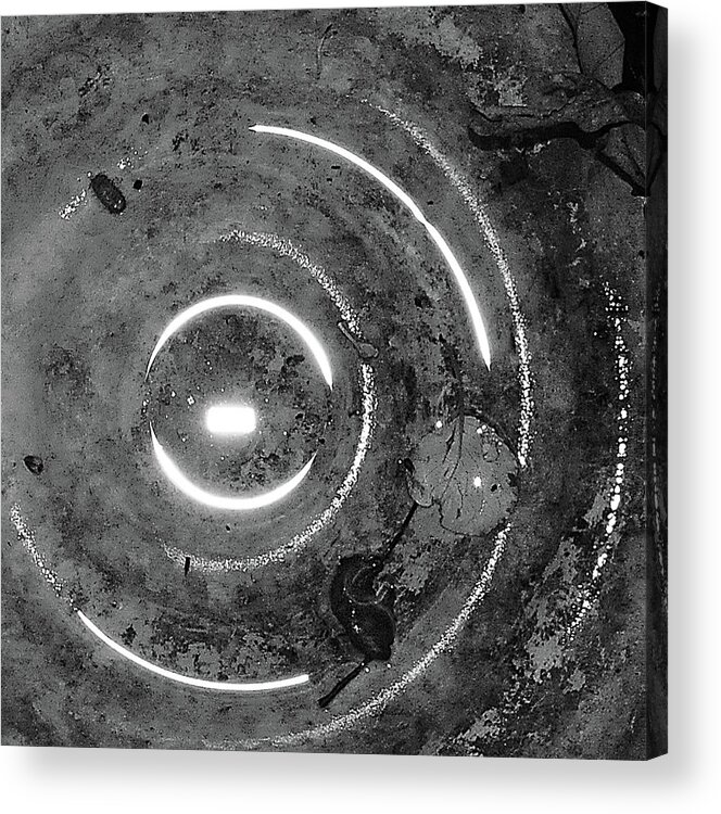 Circle Acrylic Print featuring the photograph Bottom of the Barrel by Ted Keller