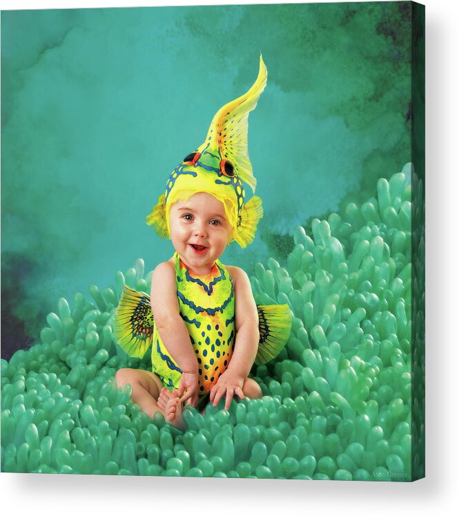Under The Sea Acrylic Print featuring the photograph Brando as a Gobi Fish by Anne Geddes