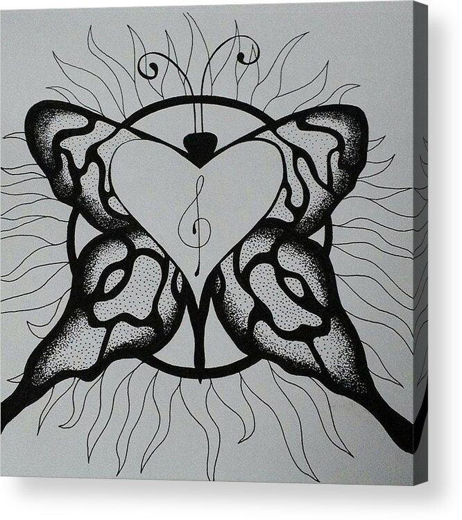 Butterfly Acrylic Print featuring the photograph Butterfly by Krys Whitney
